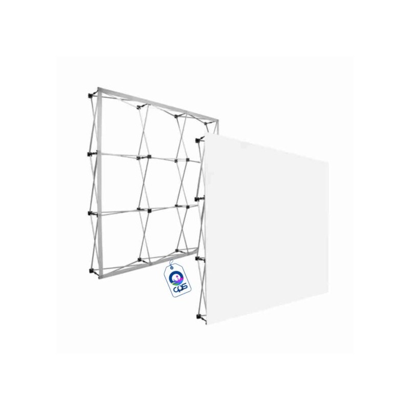 Muro Pop Up 2.3m x 2.3m con Velcro