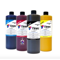 Kit de Tinta para Sublimar Botella 1 Litro Tinec (1L Cyan, 1L Magenta, 1L Amarillo, 1L Negro)