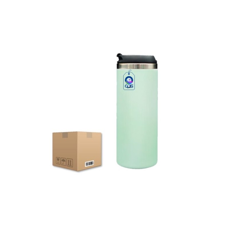 Vaso de Acero Inoxidable Fotoluminiscente Térmico 450ml Caja con 50 piezas