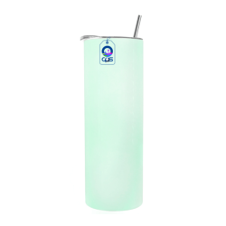 Vaso Skinny de Acero Inoxidable Térmico 20oz con Popote Fotoluminiscente