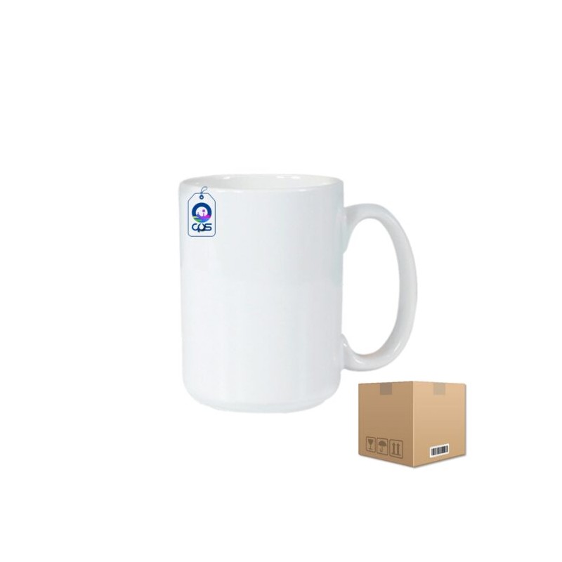 Taza de Cerámica 15oz con Base Recta Caja  con 36 piezas
