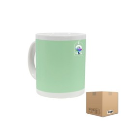 Taza de Cerámica 11oz con Ventana Fotoluminiscente Caja con 36 piezas