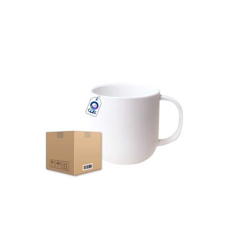Taza de Cerámica 11oz Base Redonda Caja con 36 piezas