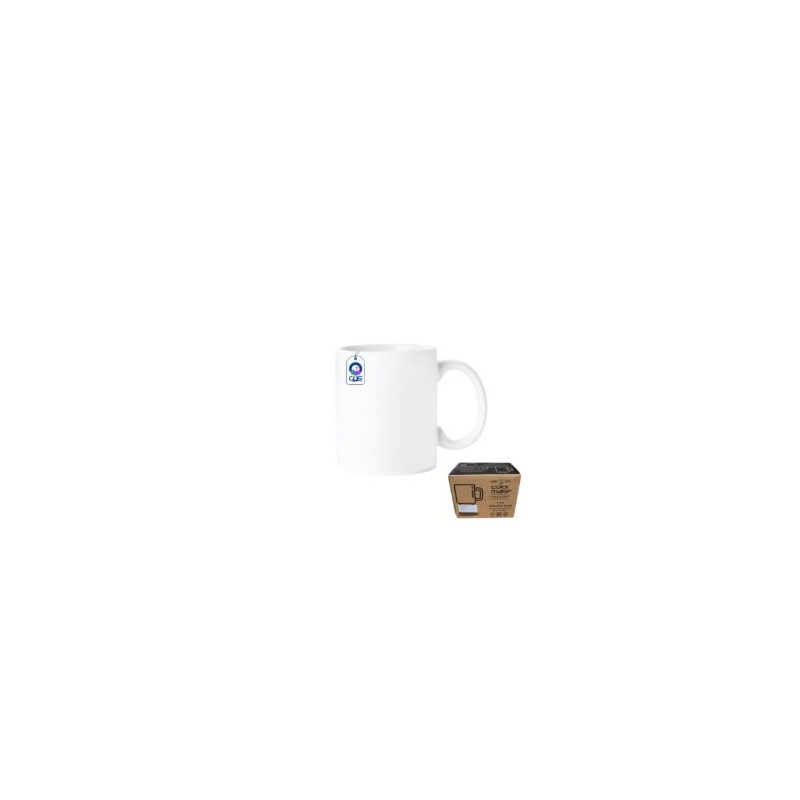 Taza de Cerámica 11oz Blanca Calidad «AAA» Color Make Caja con 36 piezas