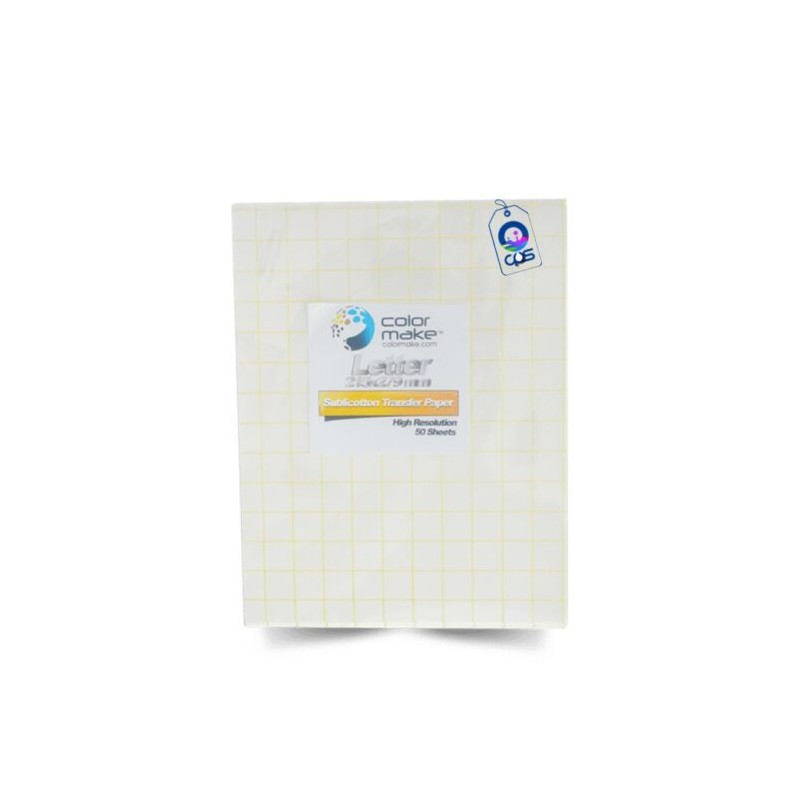Papel Transfer Sublicotton Paquete con 100 Hojas
