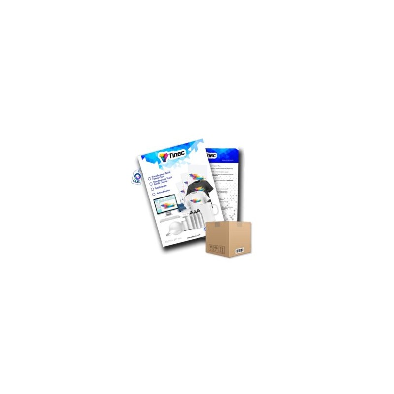 Papel para Sublimar A4 100g Secado Rápido Paquete con 100 Hojas Tinec Caja con 20 paquetes