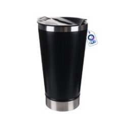 Vaso Cónico Acero Inoxidable con Destapador Térmico 600ml para Grabado Laser