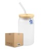 Botella de Vidrio Esmerilado, 385ml Candy Baby Caja con 48 Piezas