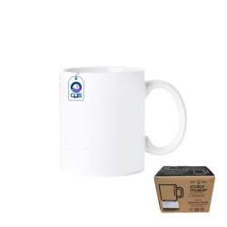 Taza de Cerámica 11oz Blanca Mate Color Make Caja con 36 piezas