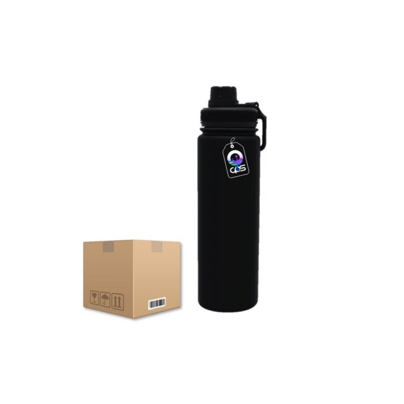 Botella Deportiva Aluminio 750ml Aro para Grabado Laser (Caja 50pz)