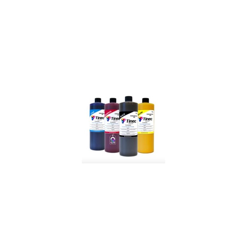Kit de Tinta para Sublimar Botella 1 Litro Tinec (1L Cyan, 1L Magenta, 1L Amarillo, 1L Negro)