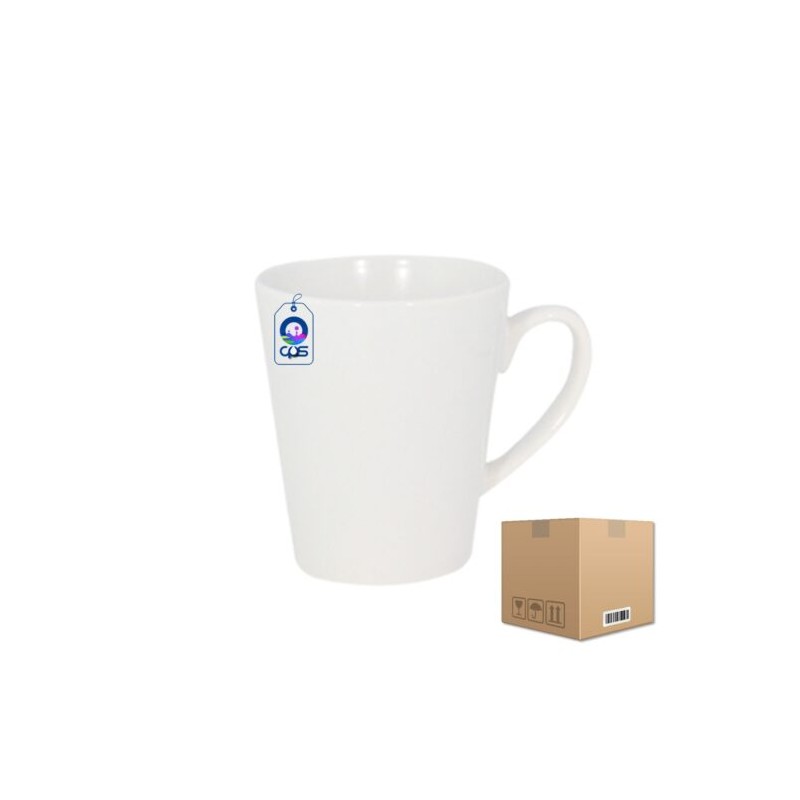 Taza de Cerámica Cónica 12 oz Caja con 36 piezas