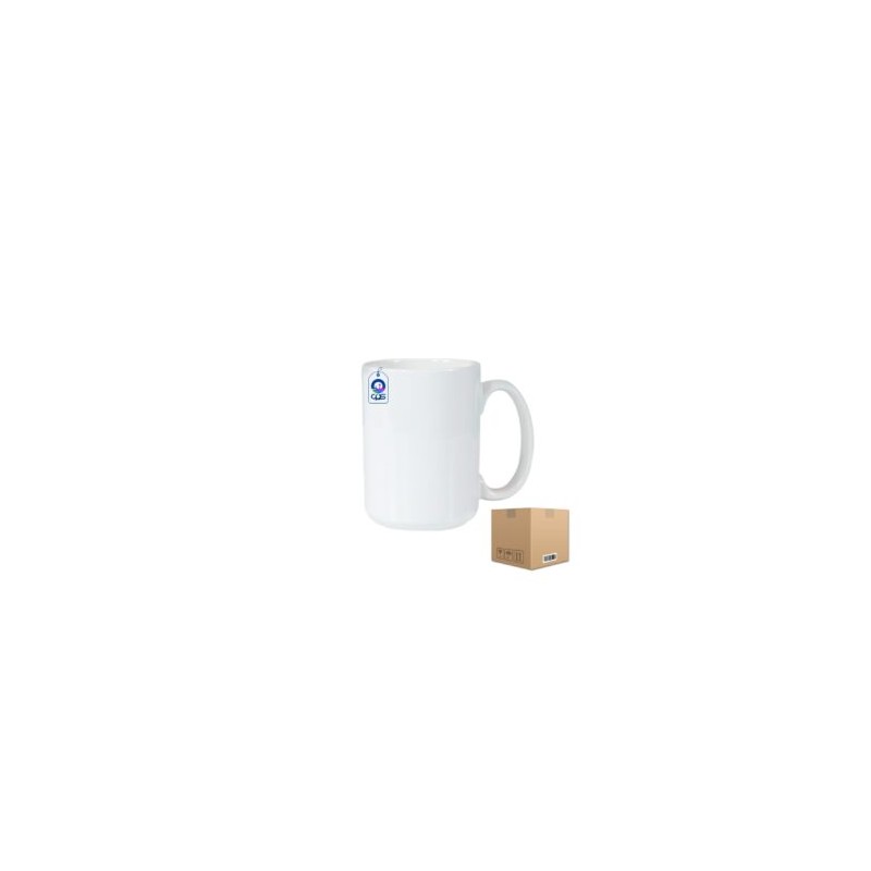 Taza de Cerámica 15oz con Base Recta Caja  con 36 piezas
