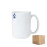 Taza de Cerámica 15oz con Base Recta Caja  con 36 piezas