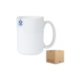 Taza de Cerámica 15oz con Base Recta Caja  con 36 piezas