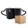 Taza de Cerámica 11oz Pareja Mágica Asa de Corazón Caja con 18 pares