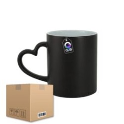 Taza de Cerámica 11oz Mágica Asa de Corazón Caja con 36 piezas