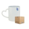 Taza de Cerámica 11oz Asa de Corazón Caja con 36 piezas