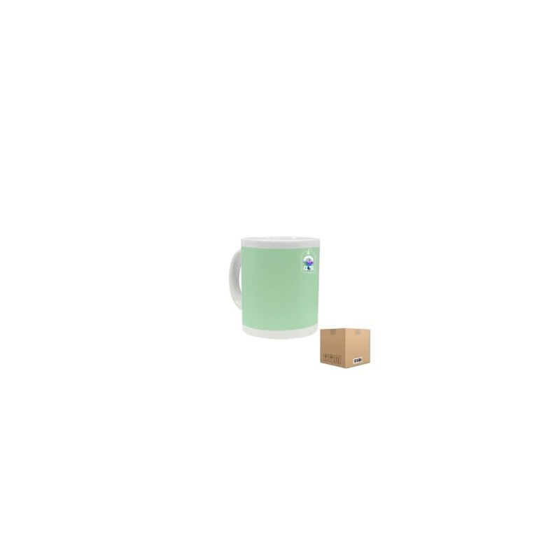 Taza de Cerámica 11oz con Ventana Fotoluminiscente Caja con 36 piezas