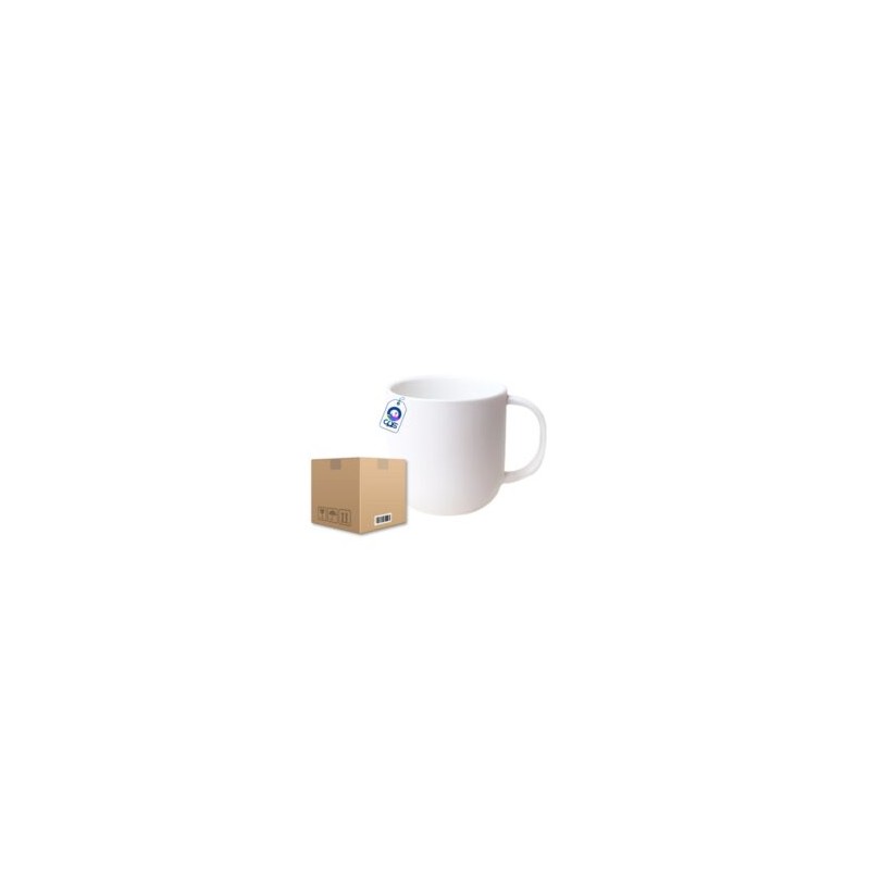 Taza de Cerámica 11oz Base Redonda Caja con 36 piezas