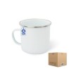 Taza / Pocillo de Peltre Filo Plata 10oz Caja con 48 piezas