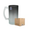 Tarro de Vidrio Cervecero 16oz Mágico – Esmerilado Caja con 24 piezas