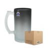 Tarro de Vidrio Cervecero 16oz Mágico – Esmerilado Caja con 24 piezas