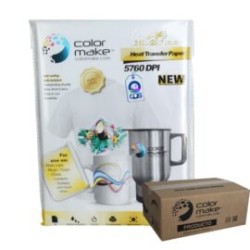 Papel para Sublimar A4 100g Secado Rápido Premium Paquete con 100 Hojas Color Make Caja con 20 piezas