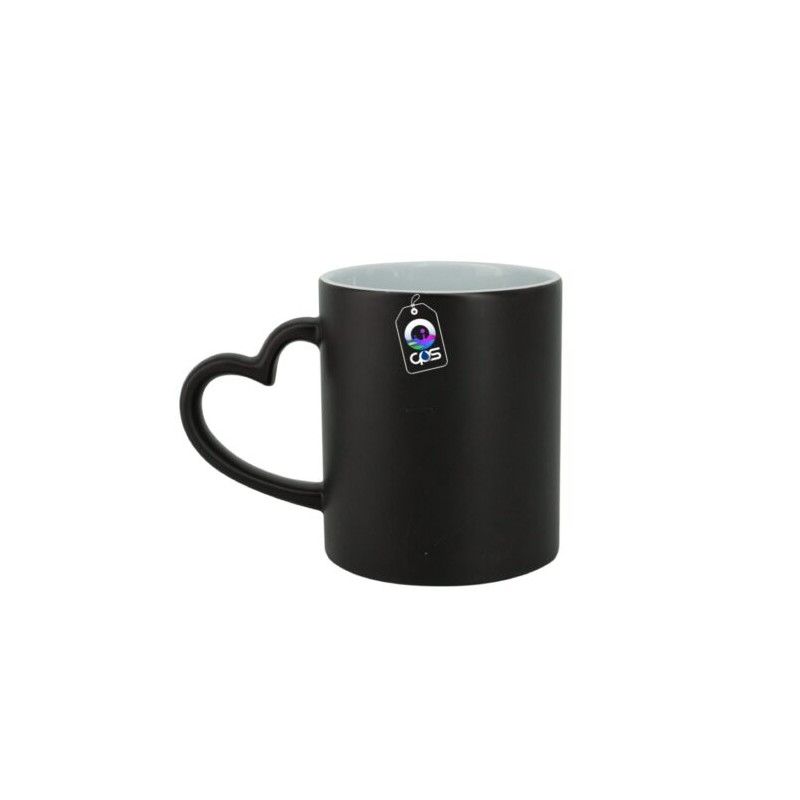 Taza de Cerámica 11oz Mágica Asa de Corazón