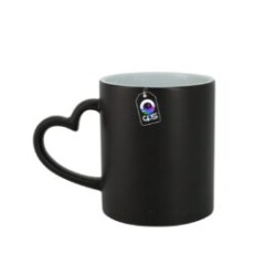 Taza de Cerámica 11oz Mágica Asa de Corazón