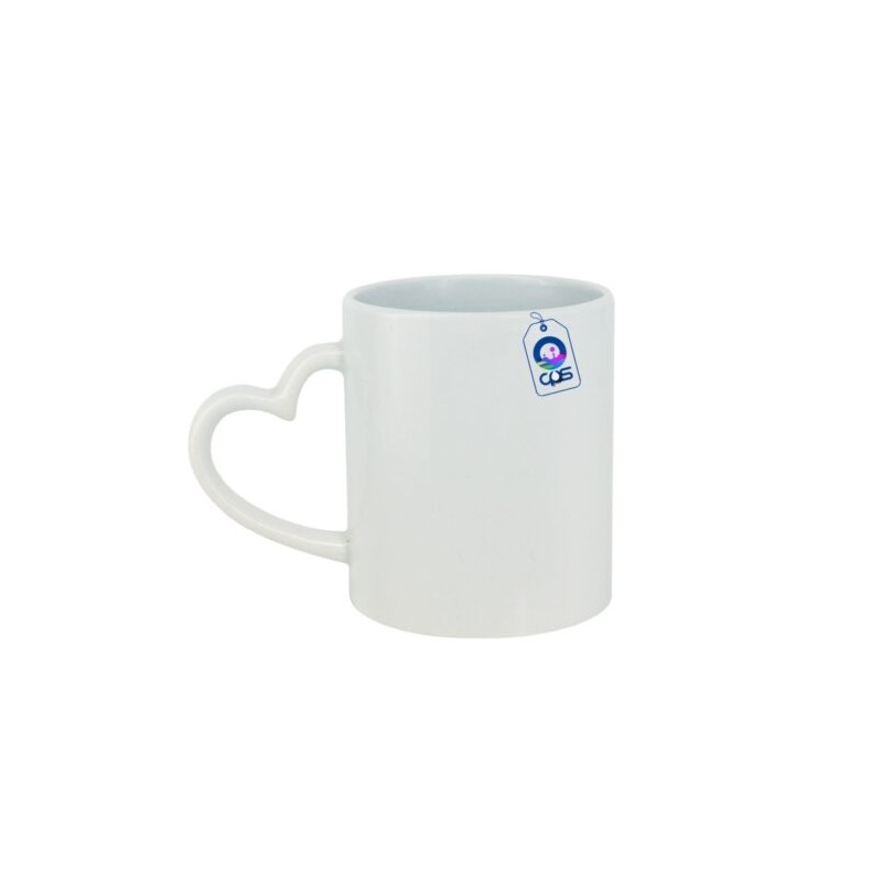 Taza de Cerámica 11oz Asa de Corazón