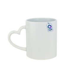 Taza de Cerámica 11oz Asa de Corazón
