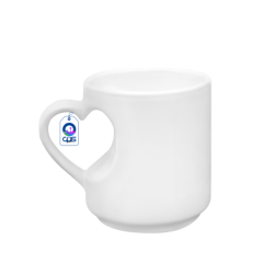 Taza de Cerámica 10oz Asa de Corazón