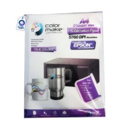 Papel para Sublimar A4 90g Secado Lento True Colors Paquete con 100 Hojas Color Make